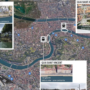 Projet Sce : Nouvelle liaison fluviale sur la Saône au coeur de la ville de Lyon (69)