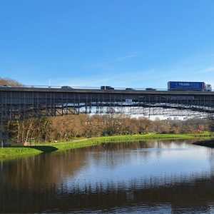 Image liste : Renforcement et élargissement du pont de la Villeneuve de la Métropole de Brest (29)
