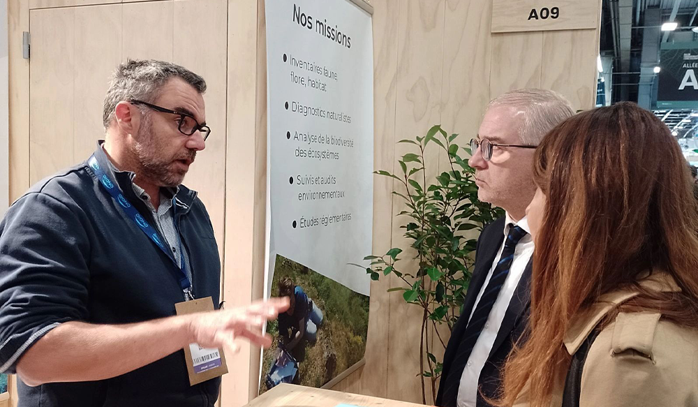 Ministre Fabrice Loher au Salon de la Biodiversité