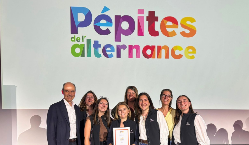 Keran sur le podium des Pépites de l'Alternance